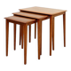 Nesting tables in teak mid-century modern - 1960s