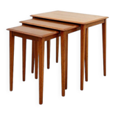 Tables gigognes en teck mid-century modern - années 1960