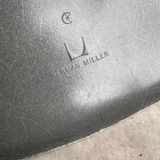 Set of 10 fibreglass & walnut DSW chairs, Charles & Ray Eames, Herman Miller, 60s-70s