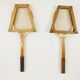 Set of 4 vintage wooden tennis rackets