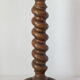 Vintage twisted turned wooden lamp base