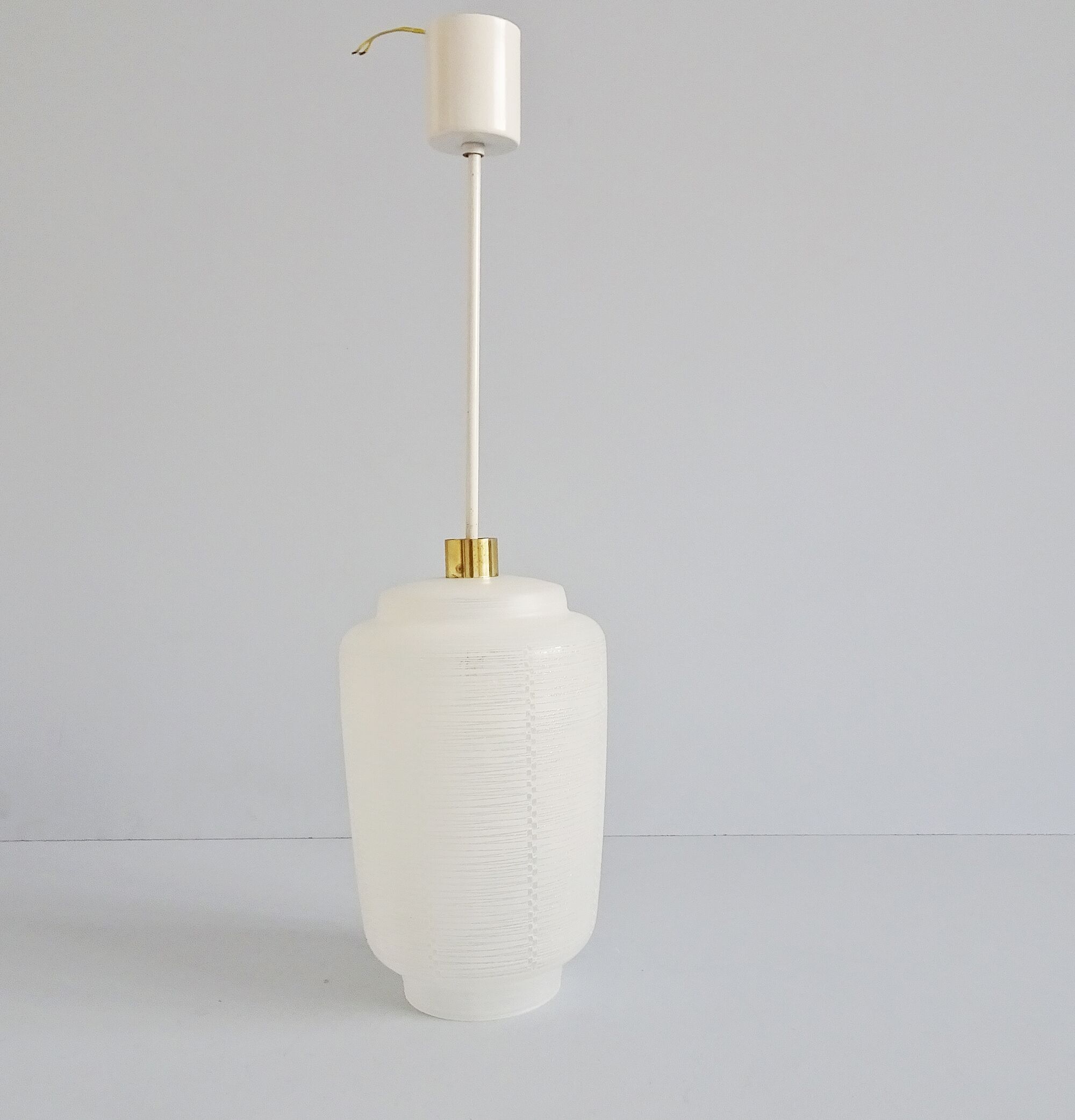 Hanging lamp glass brass