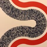 Original lithograph with signed embossing Kumi Sugai, S (3), 1990