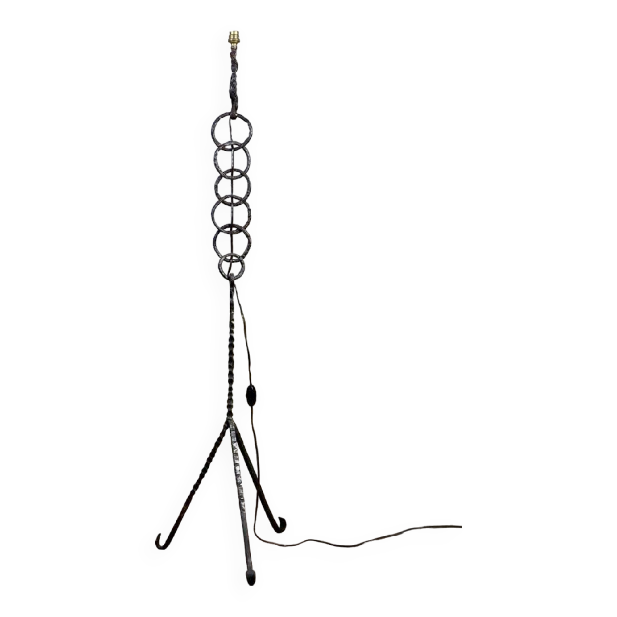 Brutalist floor lamp chain