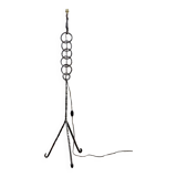 Brutalist floor lamp chain