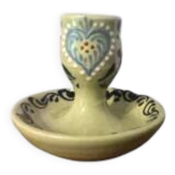 Alsatian stoneware candlestick