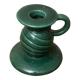 Saint-Clément green ceramic candlestick, 1950s