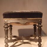 Blackened turned wooden stool '1900'