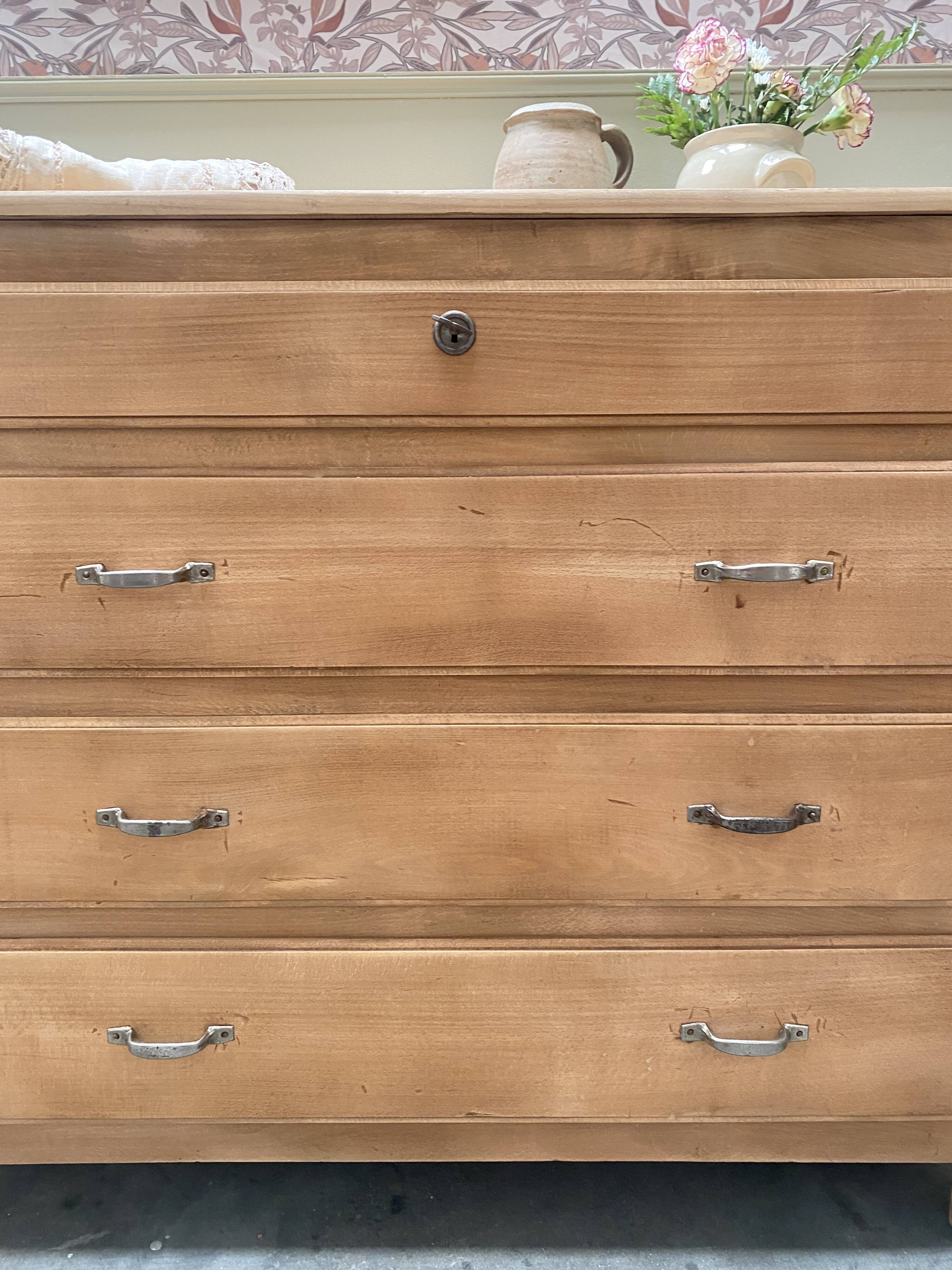Large renovated antique chest of drawers