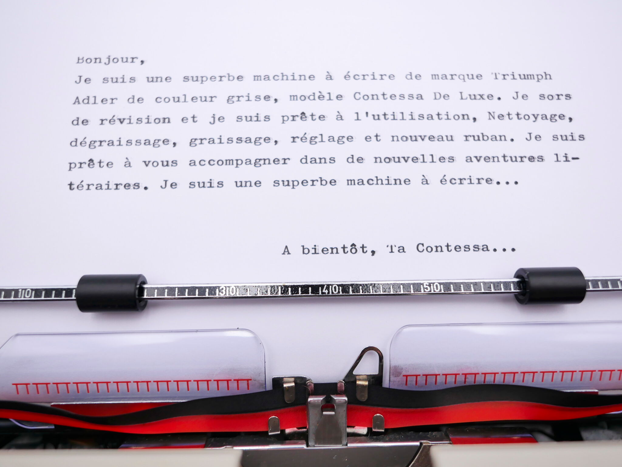 Triumph Adler Contessa De Luxe typewriter revised ribbon new