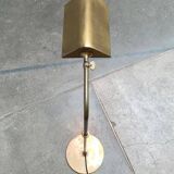 Vintage Hollywood Regency floor lamp in German brass by Florian Schulz.