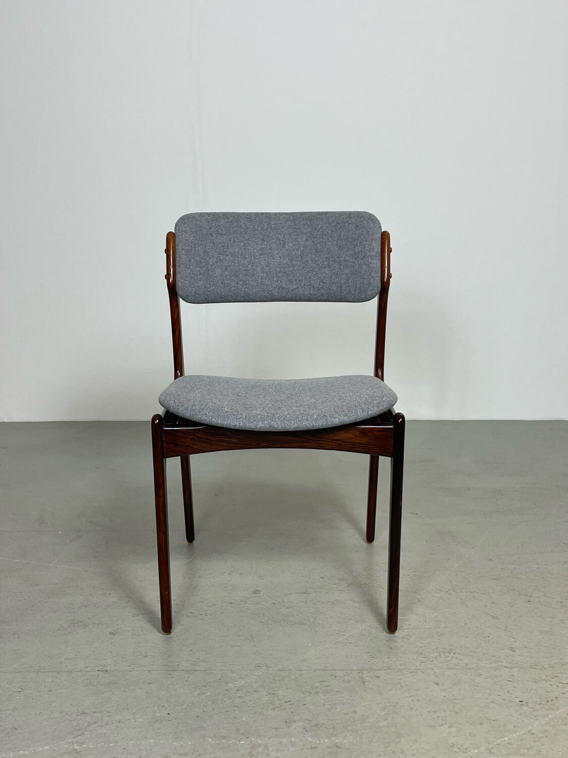 Danish mid-century palisander dining chair model 49 by erik buch for o.d. mobler, 1960s