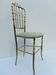 Italian Side Chair in Golden Brass by Giuseppe Gaetano Descalzi for Chiavar