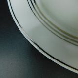 Saucière Charles Ahrenfeldt art déco blanc et argent