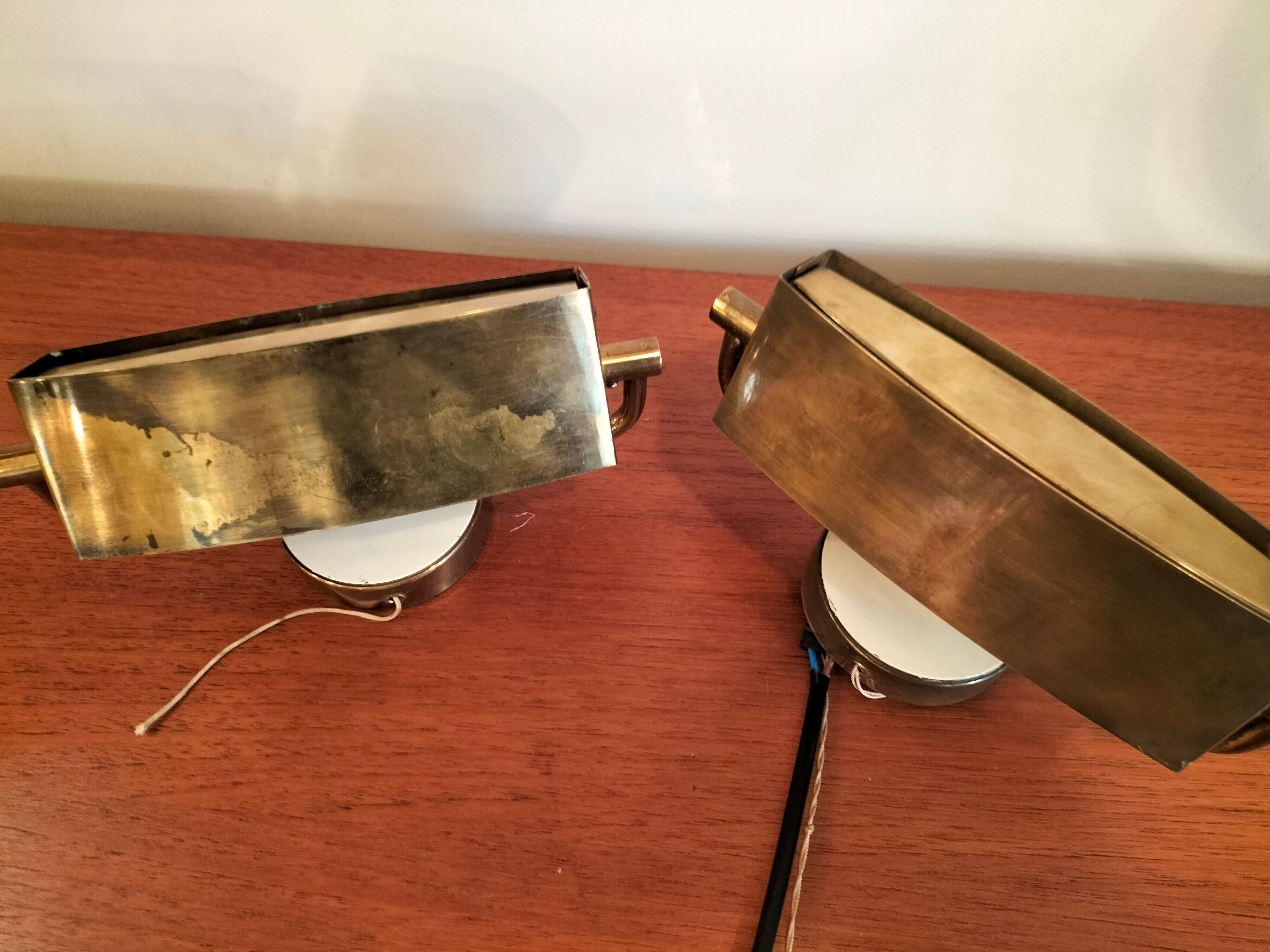 Pair wall lamps