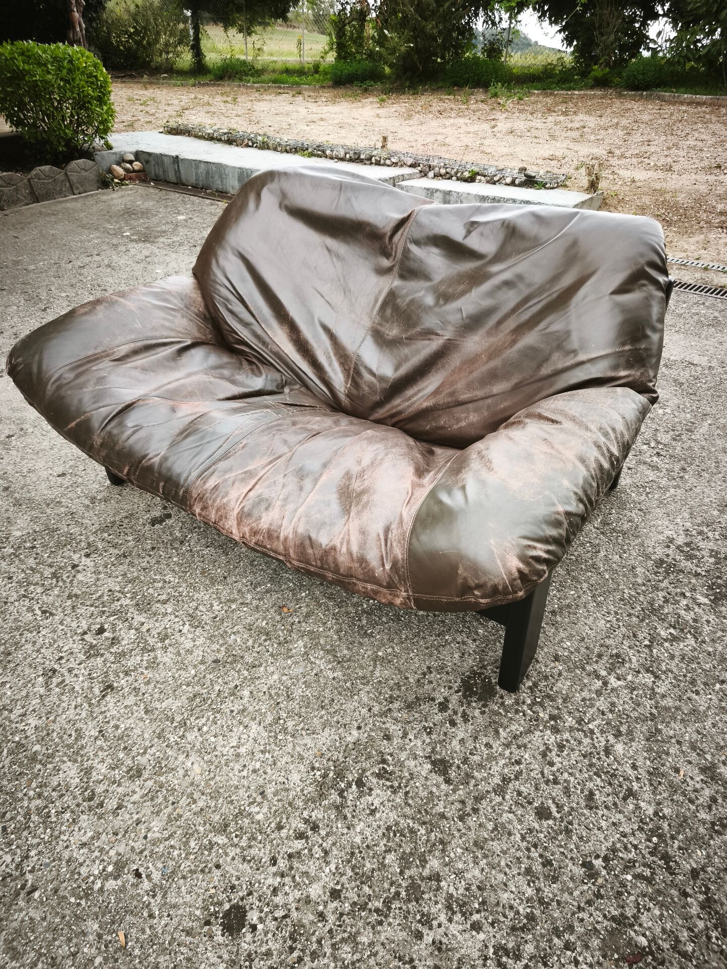 Canapé en cuir vintage