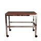 Table mobile avec plateau en palissandre