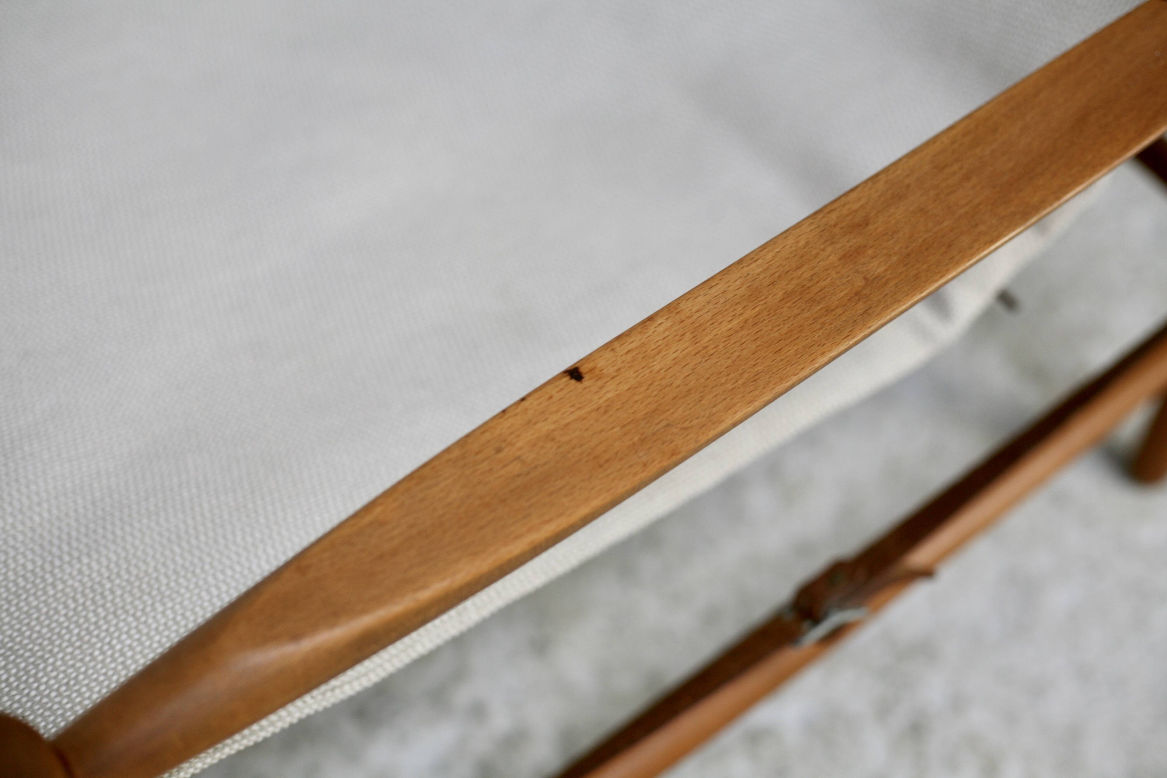Olav Hodnebo, Suède, Circa 1960: paire de fauteuils scandinaves, toile, bois, corde et cuir.