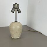 Large Travertine Marble Fratelli Mannelli Style Table Light Base, Italy, 1970s