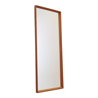 Teak framed mirror, Danish design, 1960s, manufactured by TW Spejlet