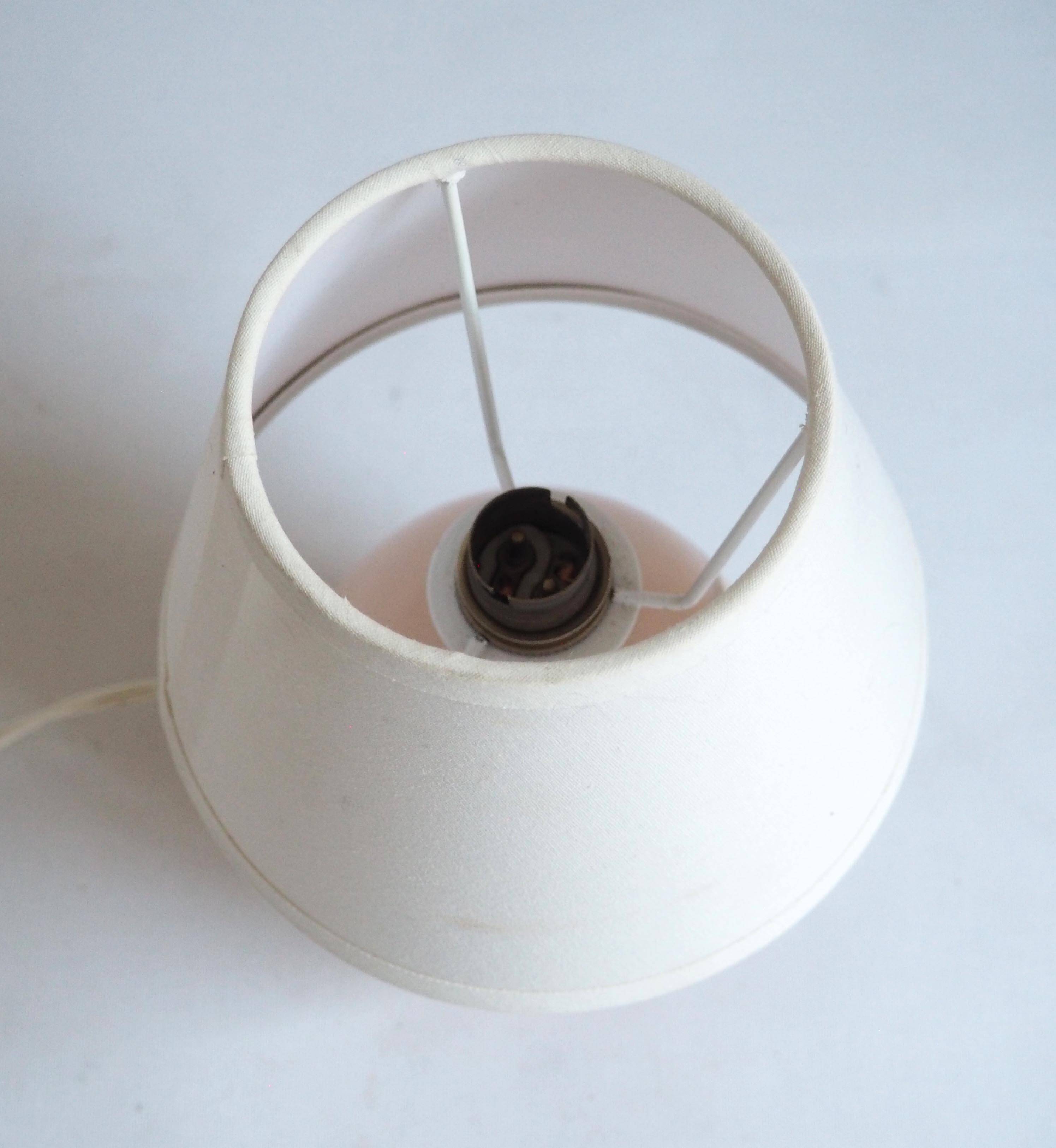 Small pink glass lamp