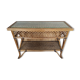 Vintage rattan console