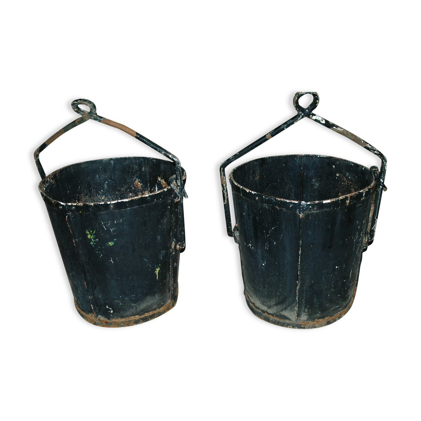 2 old industrial pot hiders 1 m