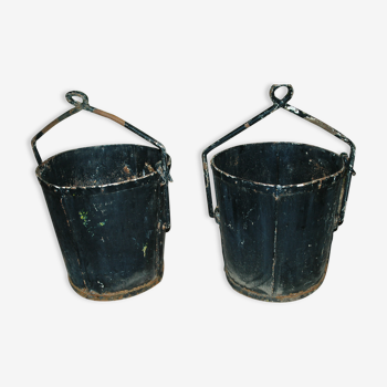 2 old industrial pot hiders 1 m