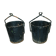 Set of 2 old industrial pot covers for planters, 1 m.