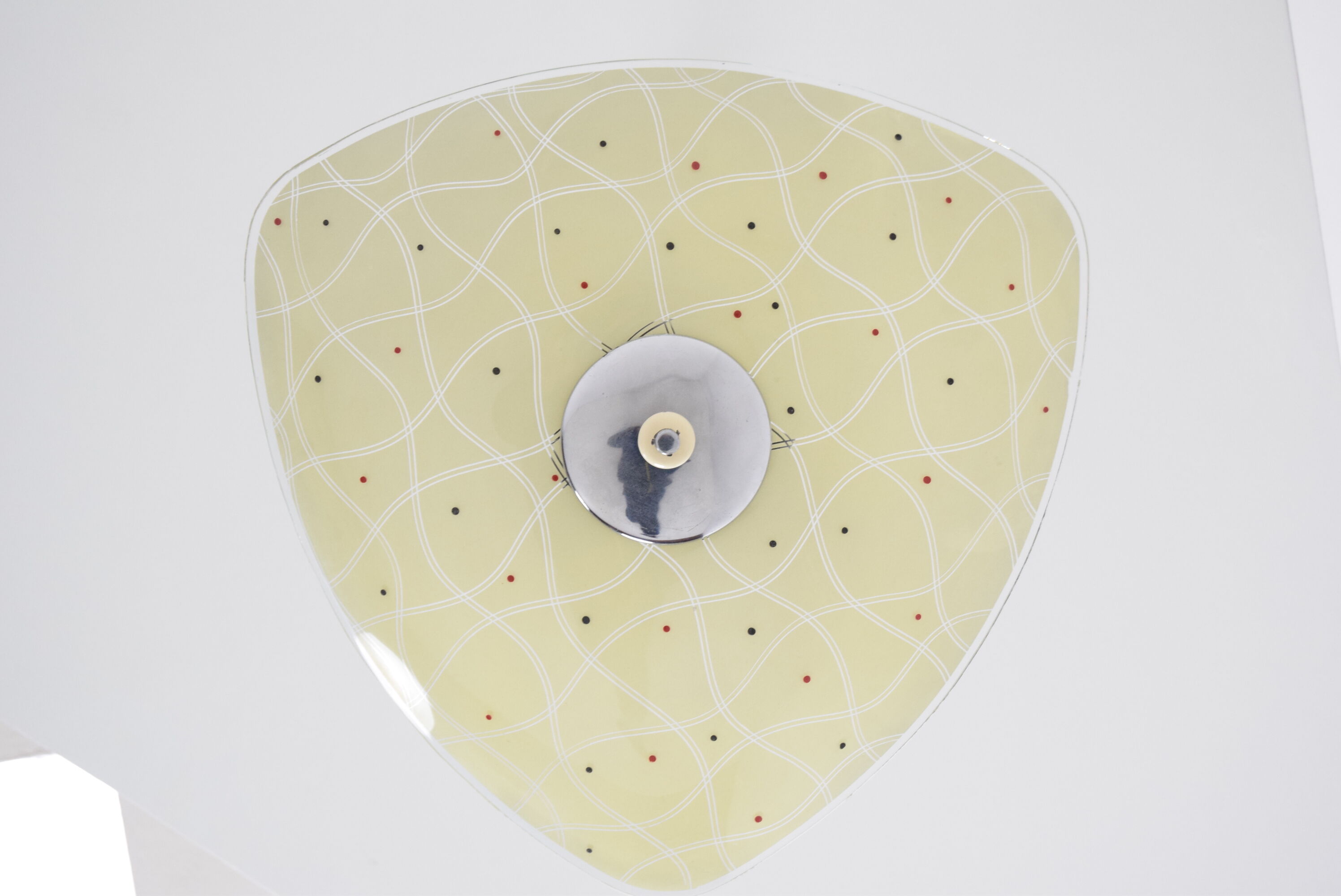 Mid-century Glass Pendant,1970‘s.