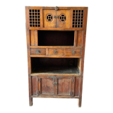 Chinese vessel cabinet 19th century in elm wood