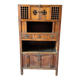 Chinese vessel cabinet 19th century in elm wood