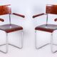 Set of Vintage Bauhaus Chairs in Chrome and Plywood by Mart Stam, 1930s