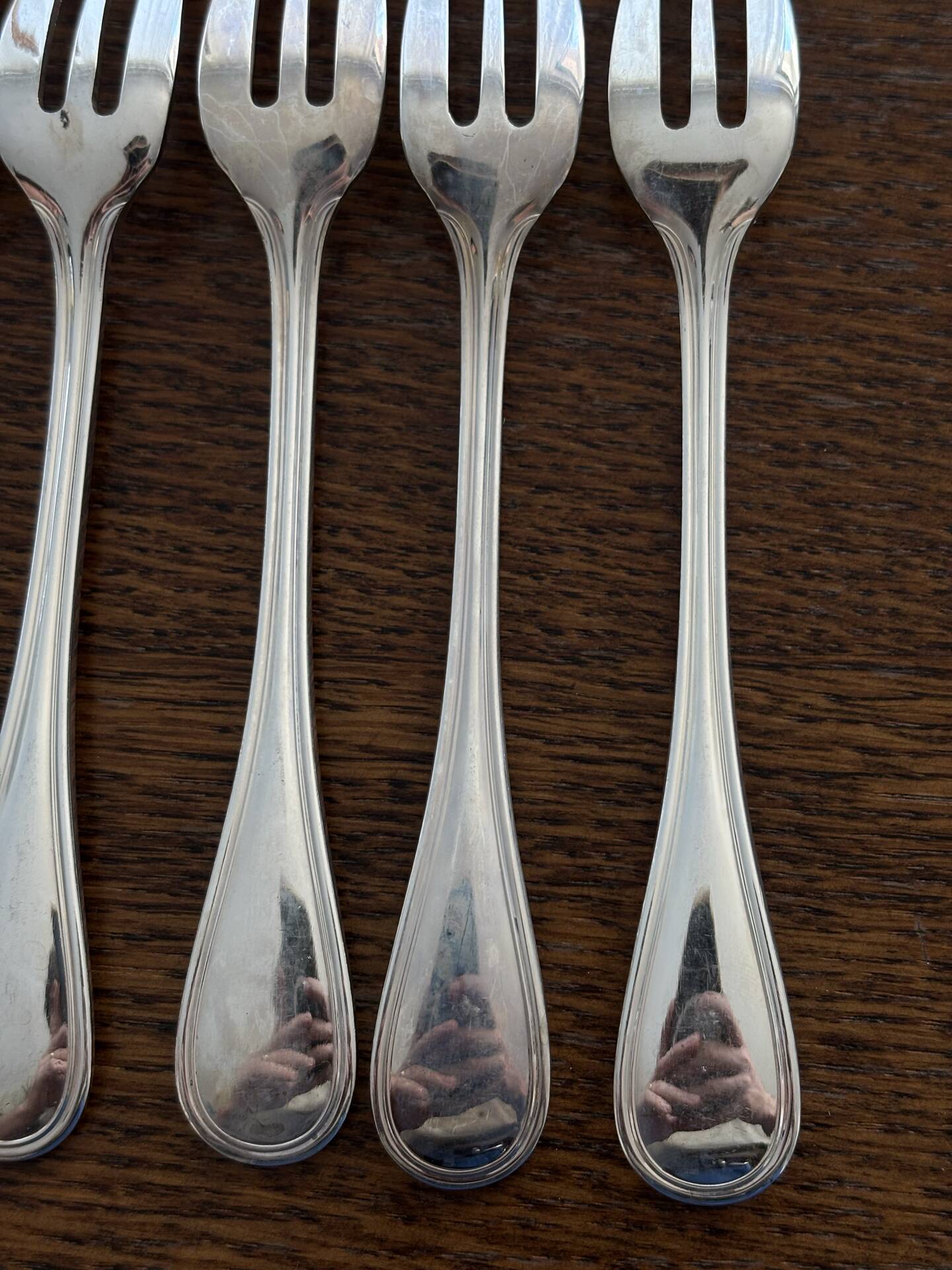 12 Christofle Albi cake forks