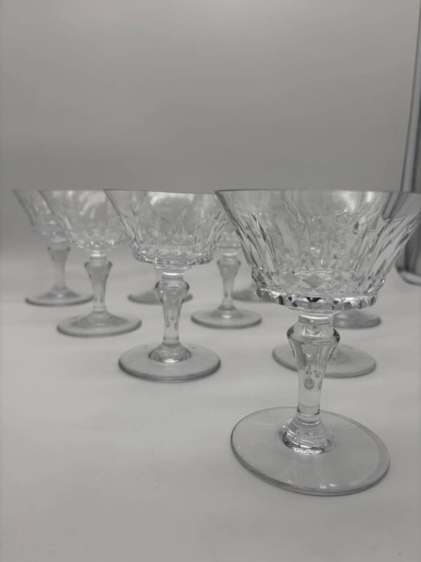 10 coupes à champagne en cristal, Baccarat, model Picadilly, France