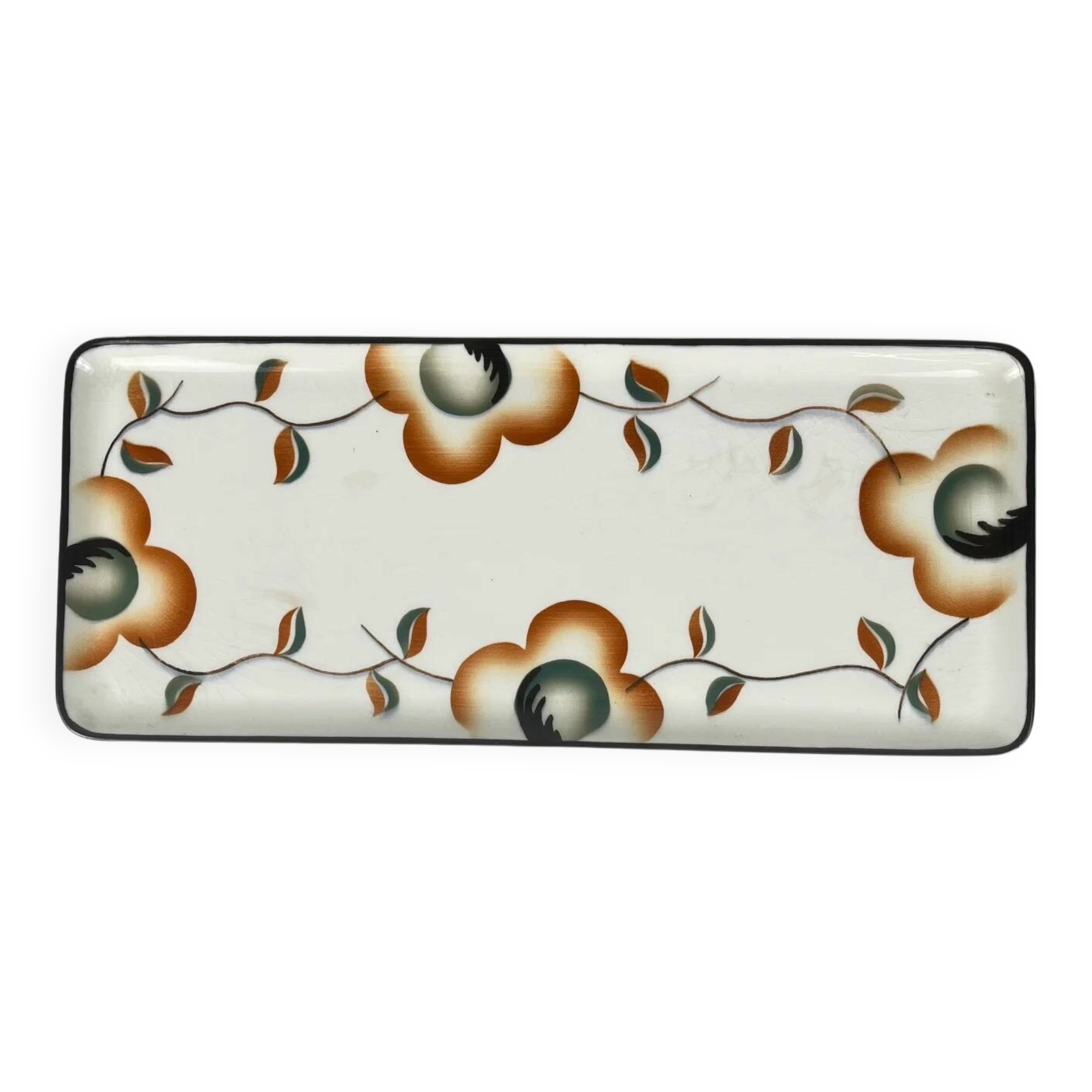 Cake dish with flower pattern, Max Roesler, Germany, 1930s/1940s