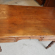 19th century fir flat desk with 3 drawers