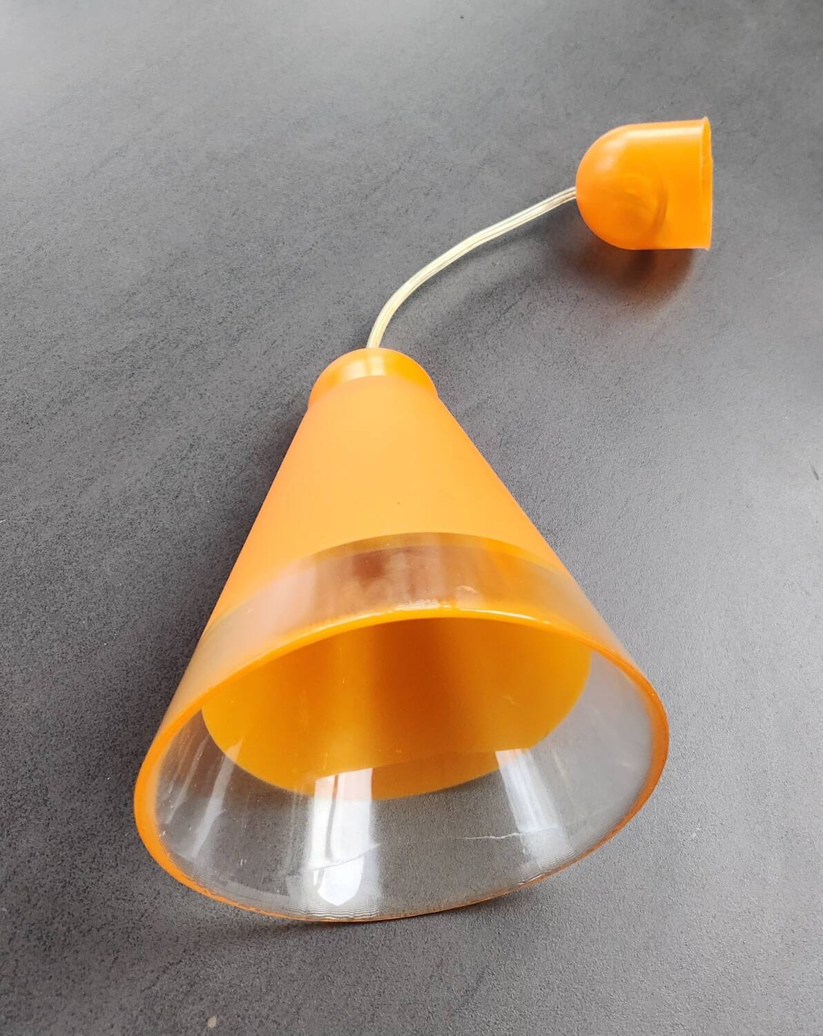 Orange glass pendant