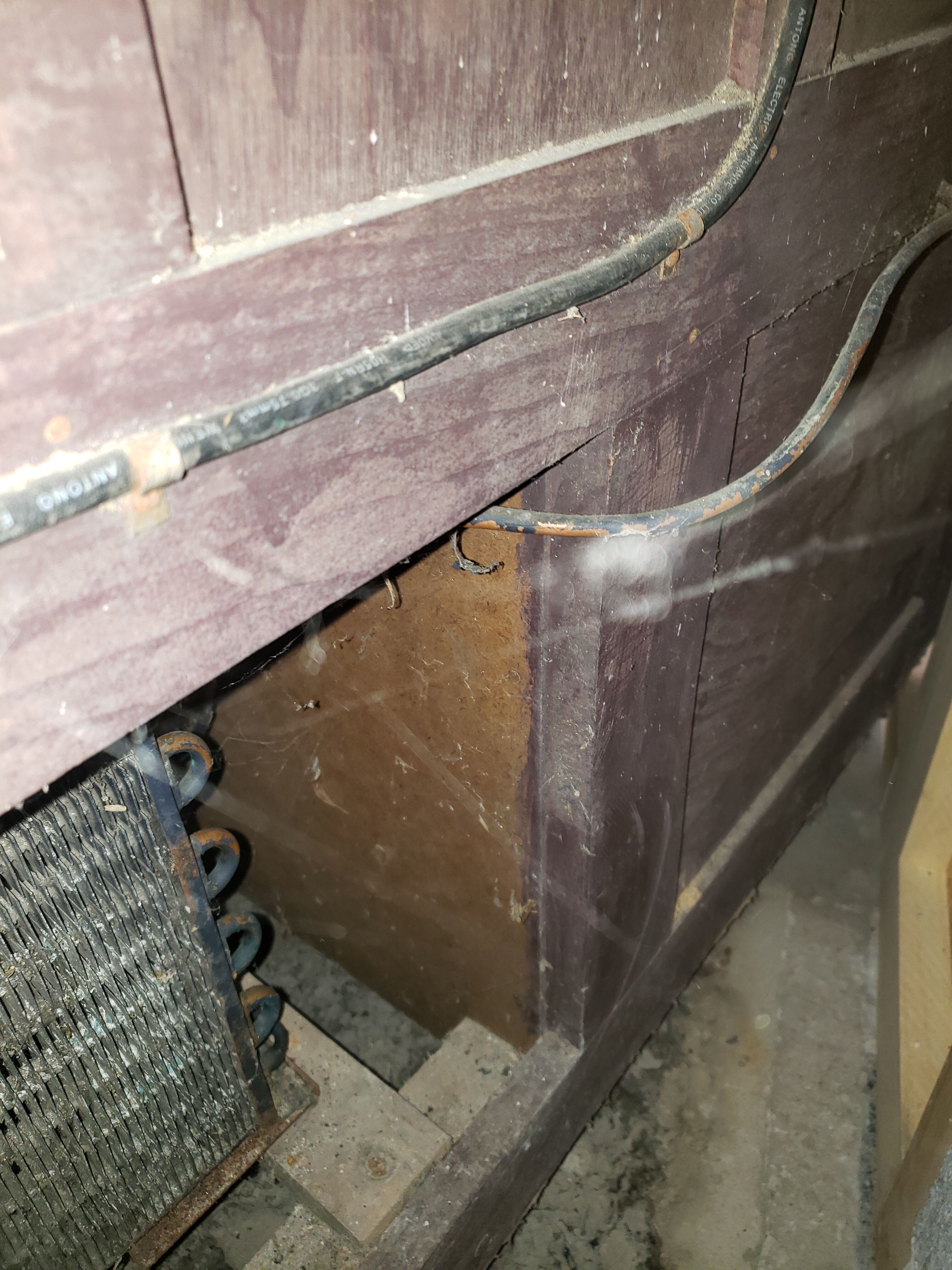 Old refrigerated cabinet