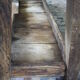 Ancient wooden workbench