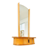 Vintage Vanity Mirror with Venetian Blind Doors, 1950s