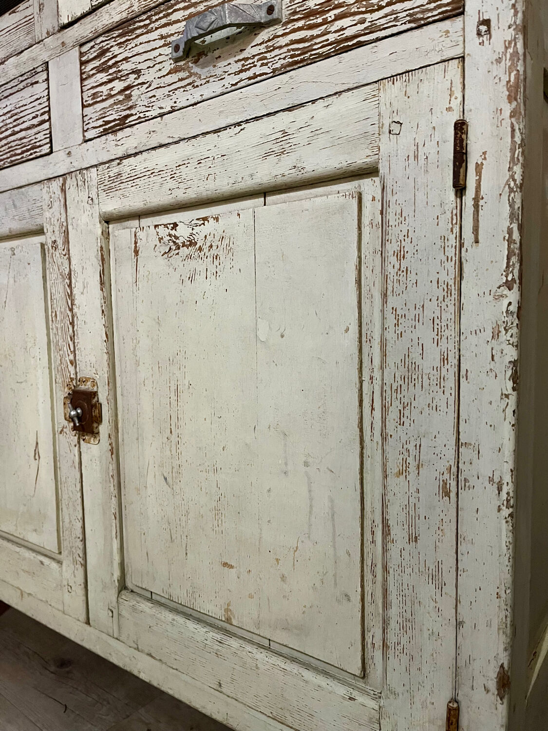 Buffet, dresser, pantry in patinated wood