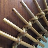 Vintage rattan sun mirror 70/80 47cm