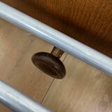 Wooden wall-mounted coat rack and hat rack, 1960/70