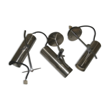 Set of 3 wall lamps Alain Richard 1960