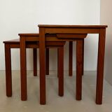 Danish nesting tables in vintage teak.