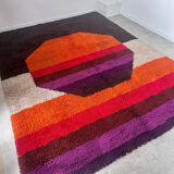 XXL DESSO carpet vintage pop art color from the 70s Scandinavian design Holland