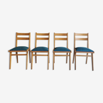 Série de 4 chaises années 50