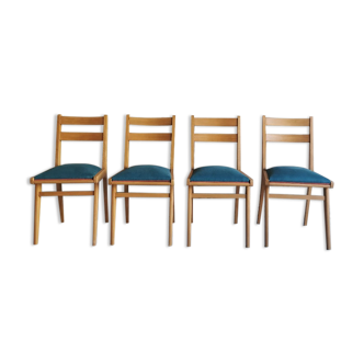 Series of 4 chairs 50s