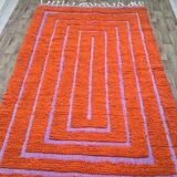 Traditional handmade pure wool Berber rug size 2/3 m